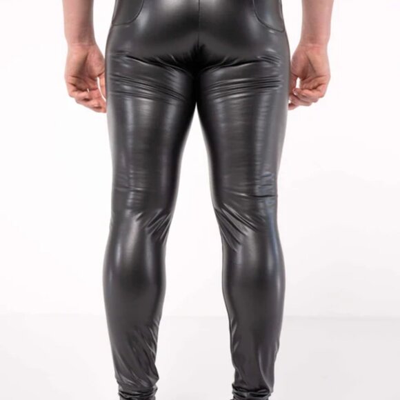 Men's Kapow Meggings, Size Large Berlin Vegan Leather Style, NEW IN PACKAGE - Picture 5 of 5